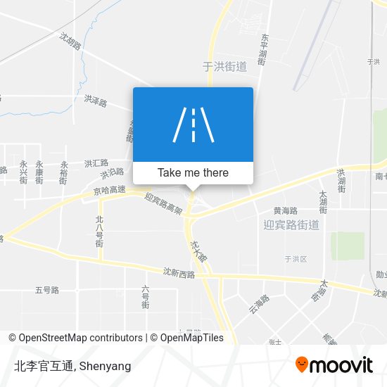 北李官互通 map