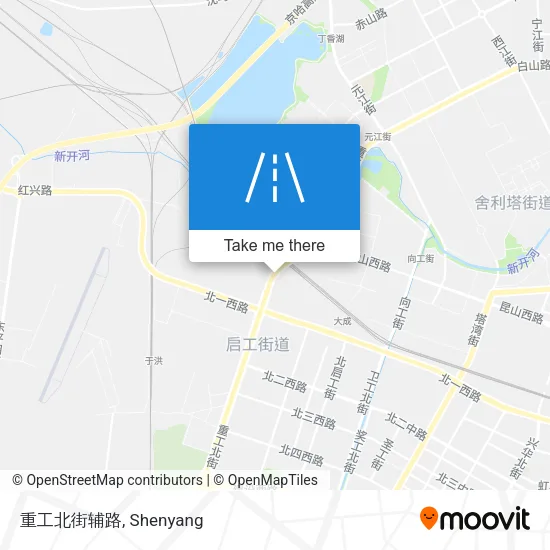 重工北街辅路 map