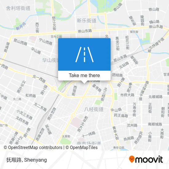 抚顺路 map