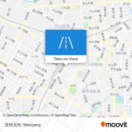 昆明北街 map