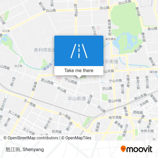怒江街 map
