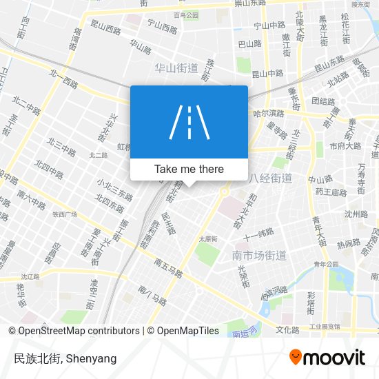 民族北街 map