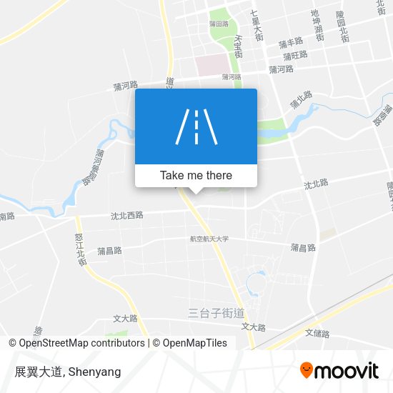 展翼大道 map