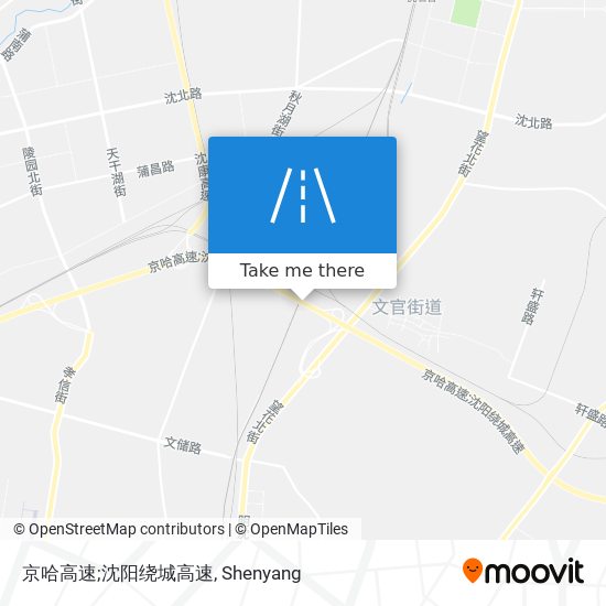 京哈高速;沈阳绕城高速 map