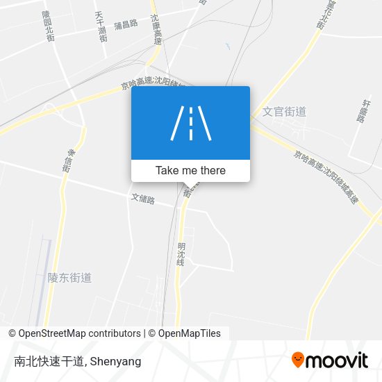 南北快速干道 map