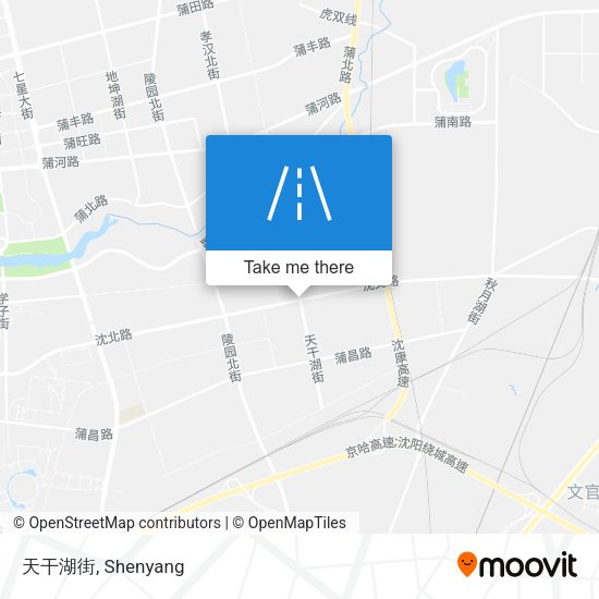 天干湖街 map