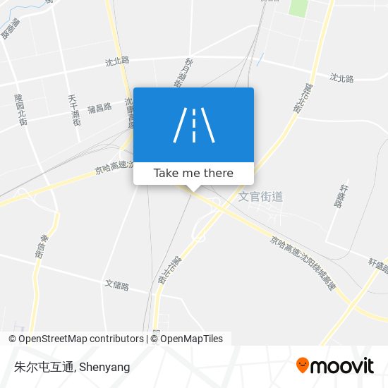 朱尔屯互通 map