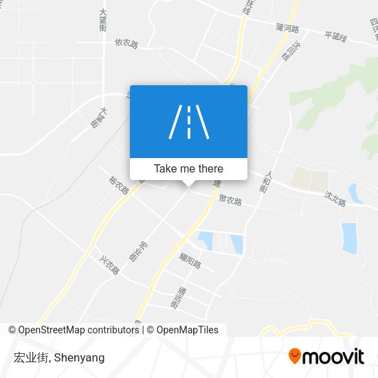 宏业街 map