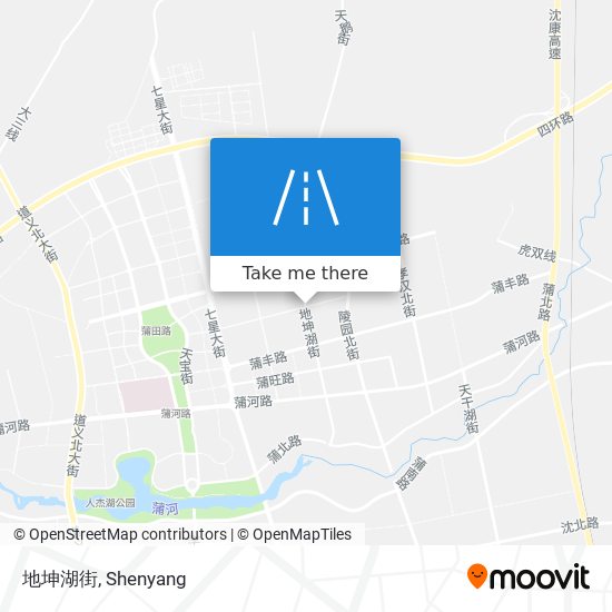 地坤湖街 map