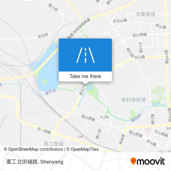 重工北街辅路 map