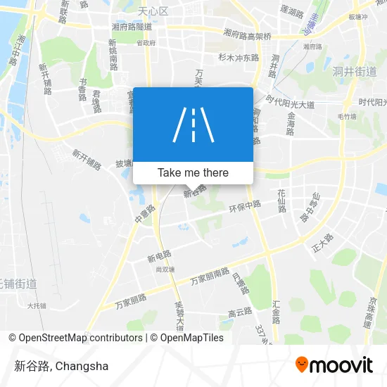 新谷路 map