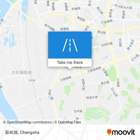 新岭路 map