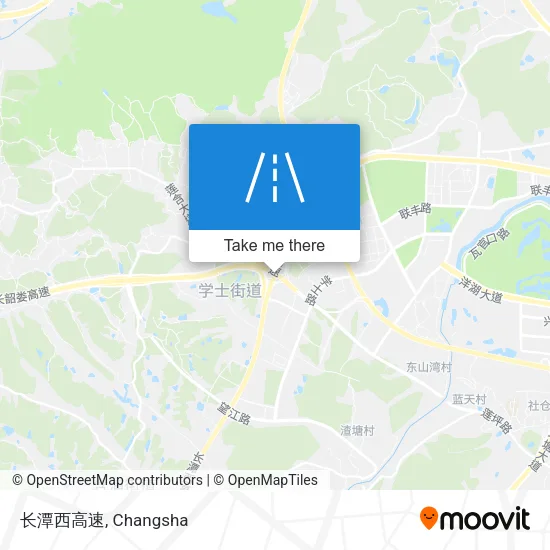 长潭西高速 map