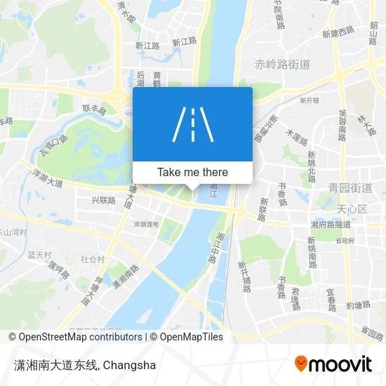 潇湘南大道东线 map