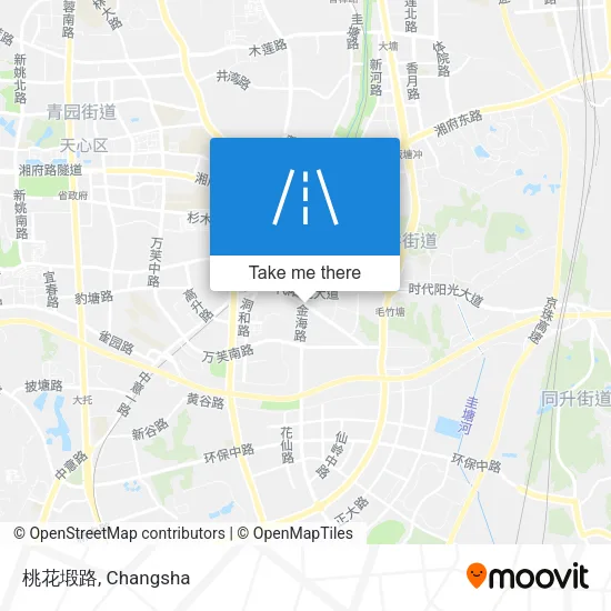 桃花塅路 map