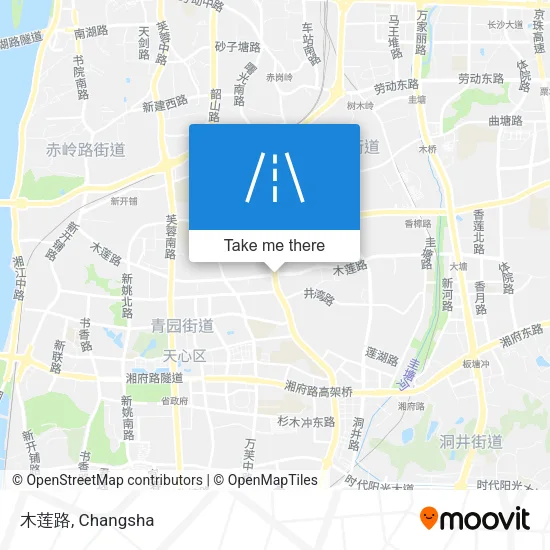 木莲路 map