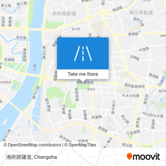 湘府路隧道 map