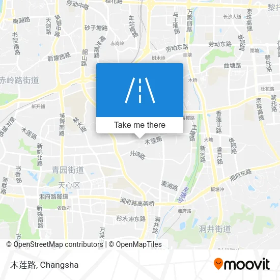 木莲路 map