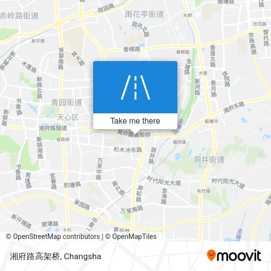 湘府路高架桥 map