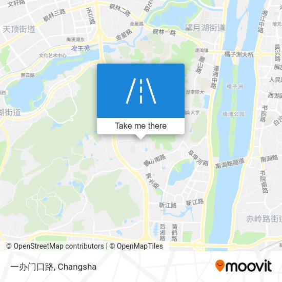 一办门口路 map