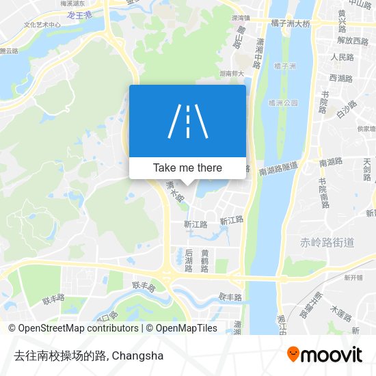 去往南校操场的路 map