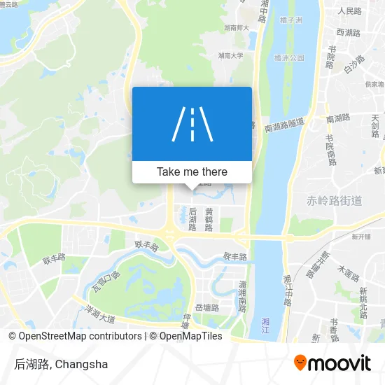 后湖路 map