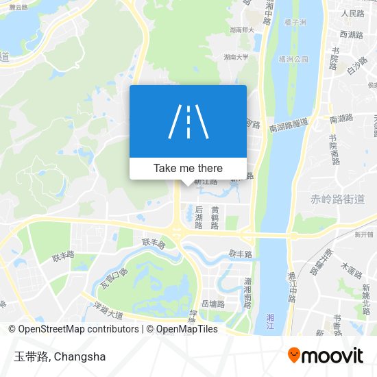 玉带路 map