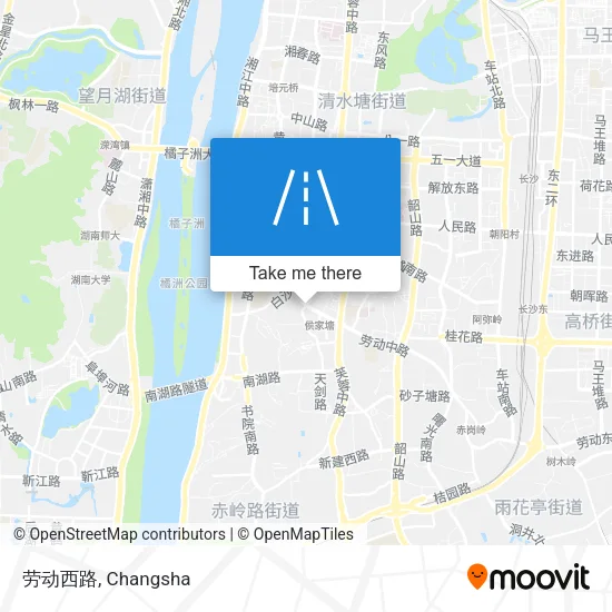 劳动西路 map