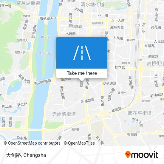 天剑路 map