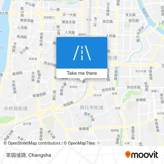 茶园坡路 map
