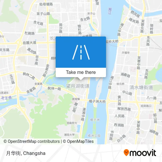 月华街 map