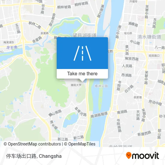 停车场出口路 map