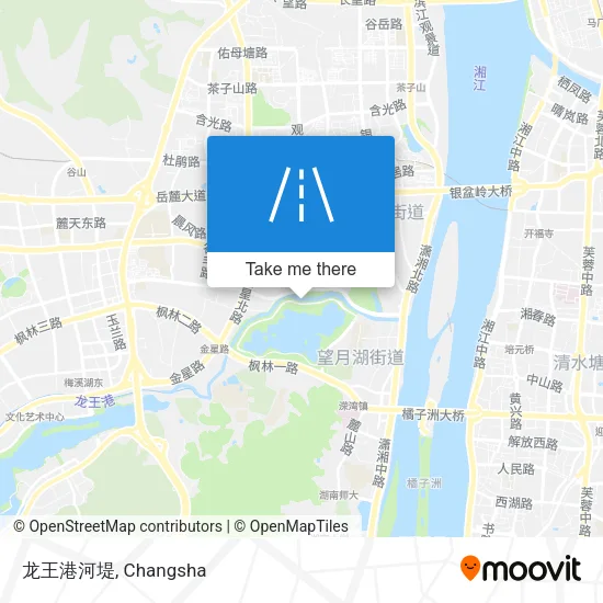 龙王港河堤 map