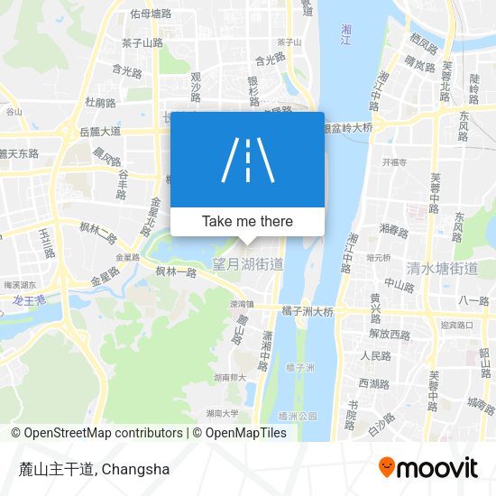 麓山主干道 map