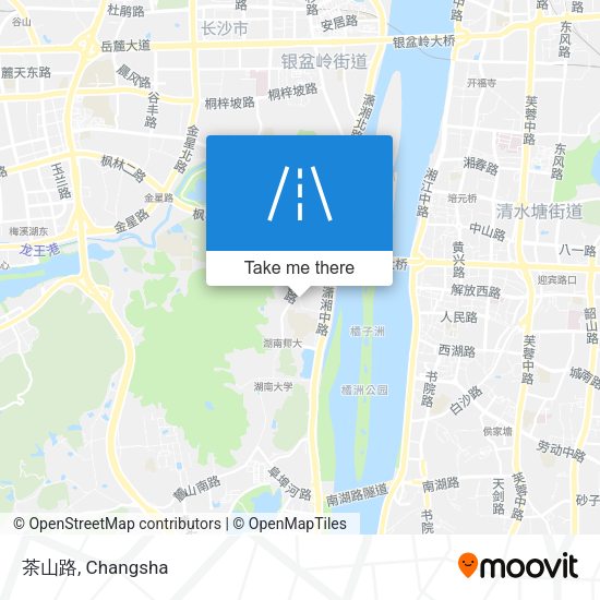 茶山路 map