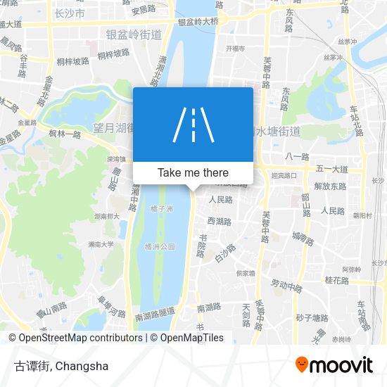 古谭街 map