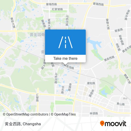 黄金西路 map