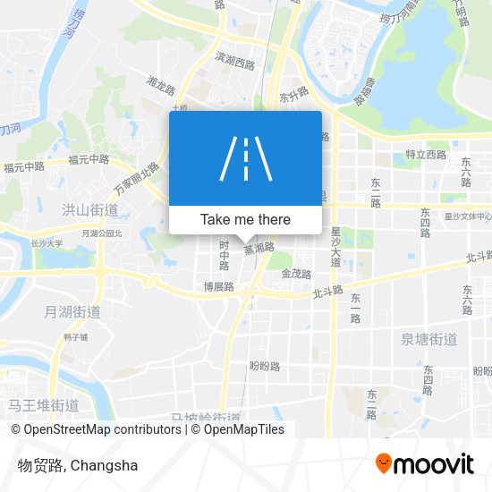 物贸路 map