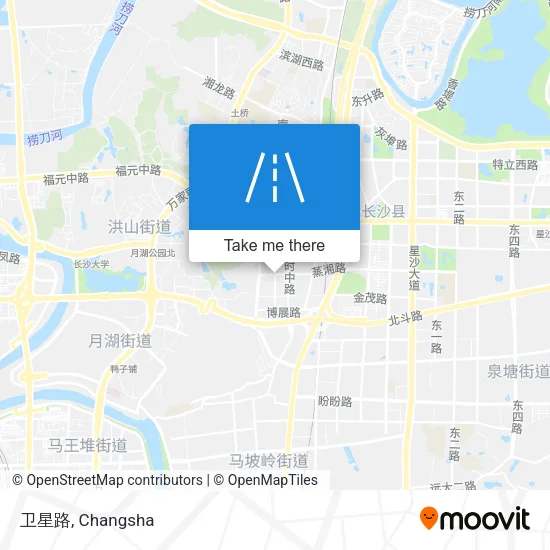 卫星路 map