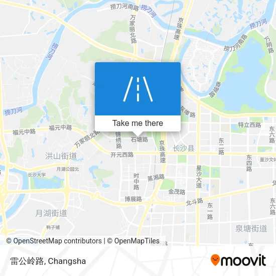 雷公岭路 map