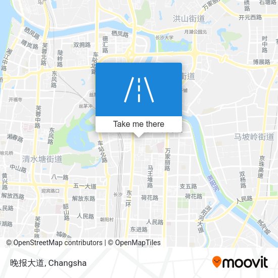 晚报大道 map