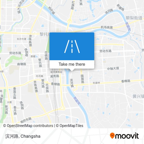 滨河路 map