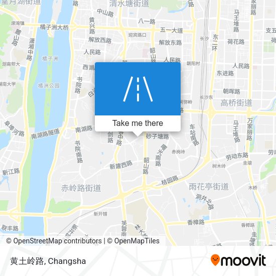 黄土岭路 map
