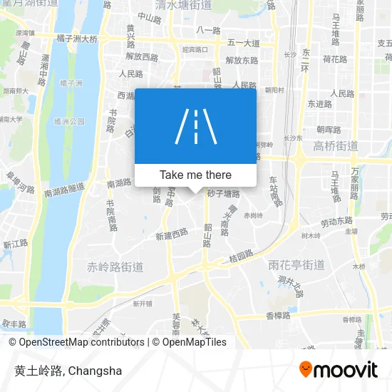黄土岭路 map