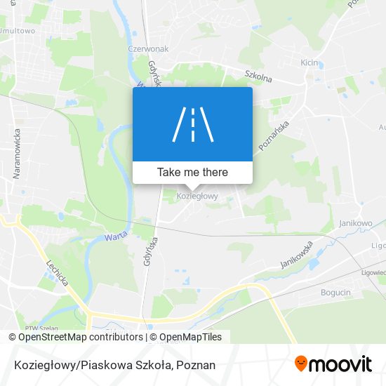Карта Koziegłowy/Piaskowa Szkoła