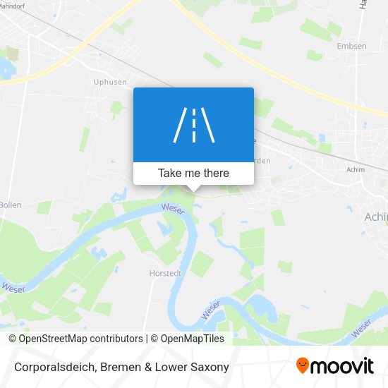 Corporalsdeich map