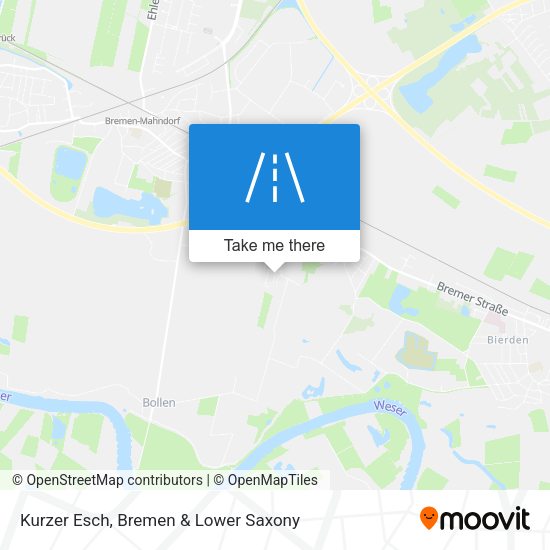 Kurzer Esch map