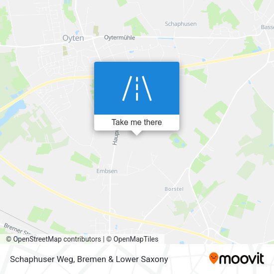 Schaphuser Weg map