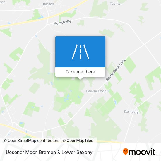 Uesener Moor map
