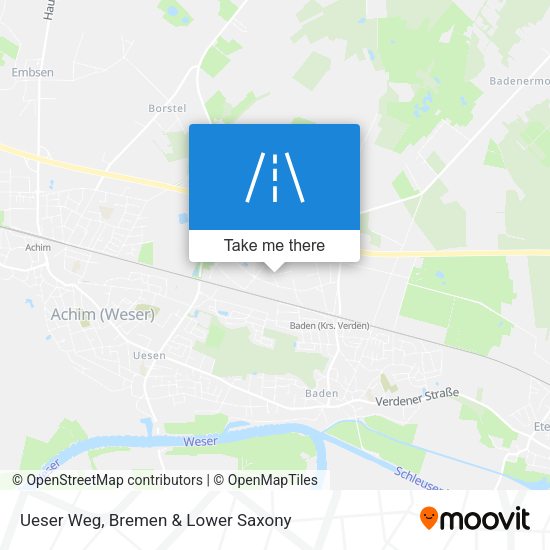 Ueser Weg map